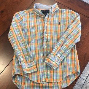 Boys Plaid button down shirt